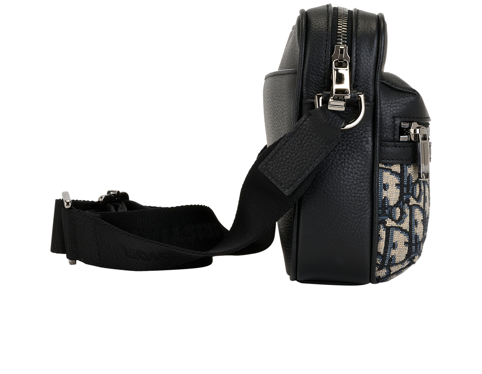 Rider 2.0, &pound;1,300, Handbags, Beige/Black/Navy, Canvas, Side view